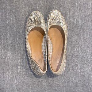 Silver and gold flats